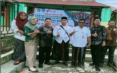 KWK Dikbud Bumijawa Monitoring Pelaksanaan Ujian Kesetaraan di PKBM Imam Alghazali